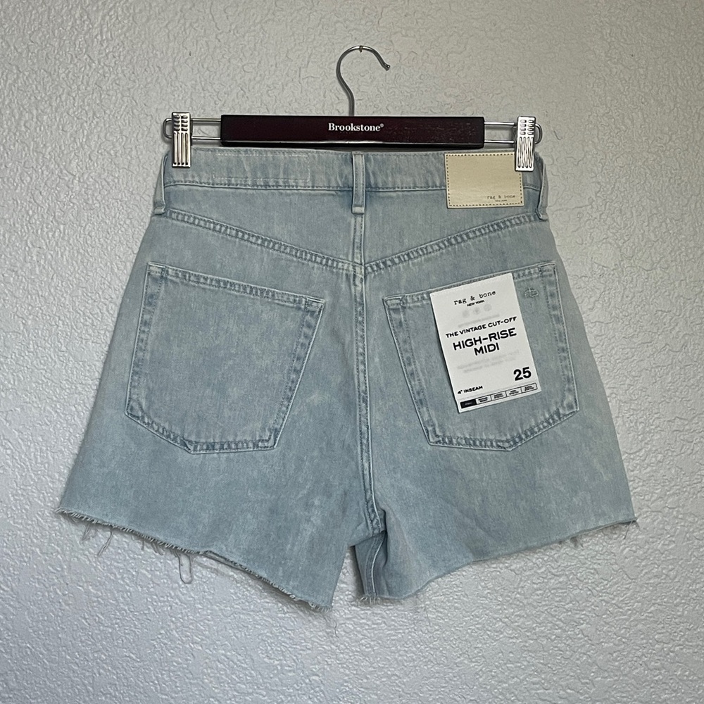 Rag & Bone Vintage Cut-off Light Denim Short - Picture 5 of 8